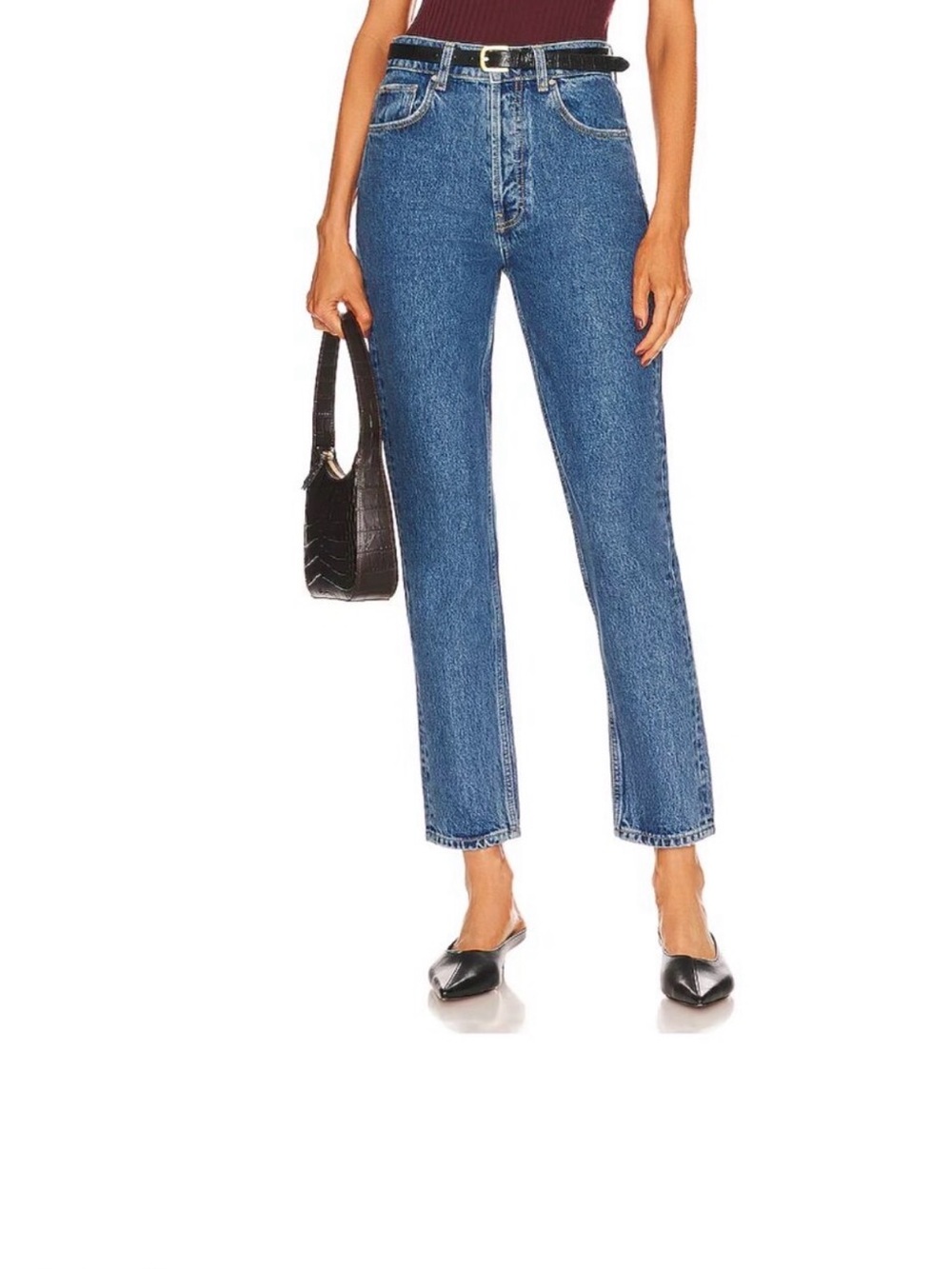Anine Bing Women's High-Rise Dark Blue Jeans